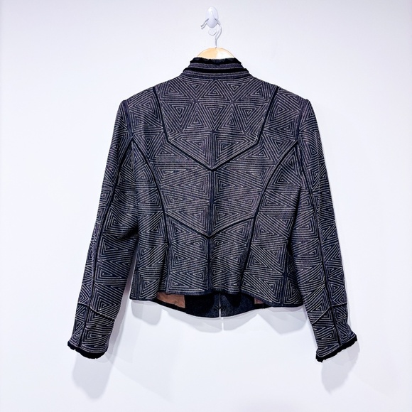 NYGARD Grey jacket with embroidered pattern - Picture 8 of 8